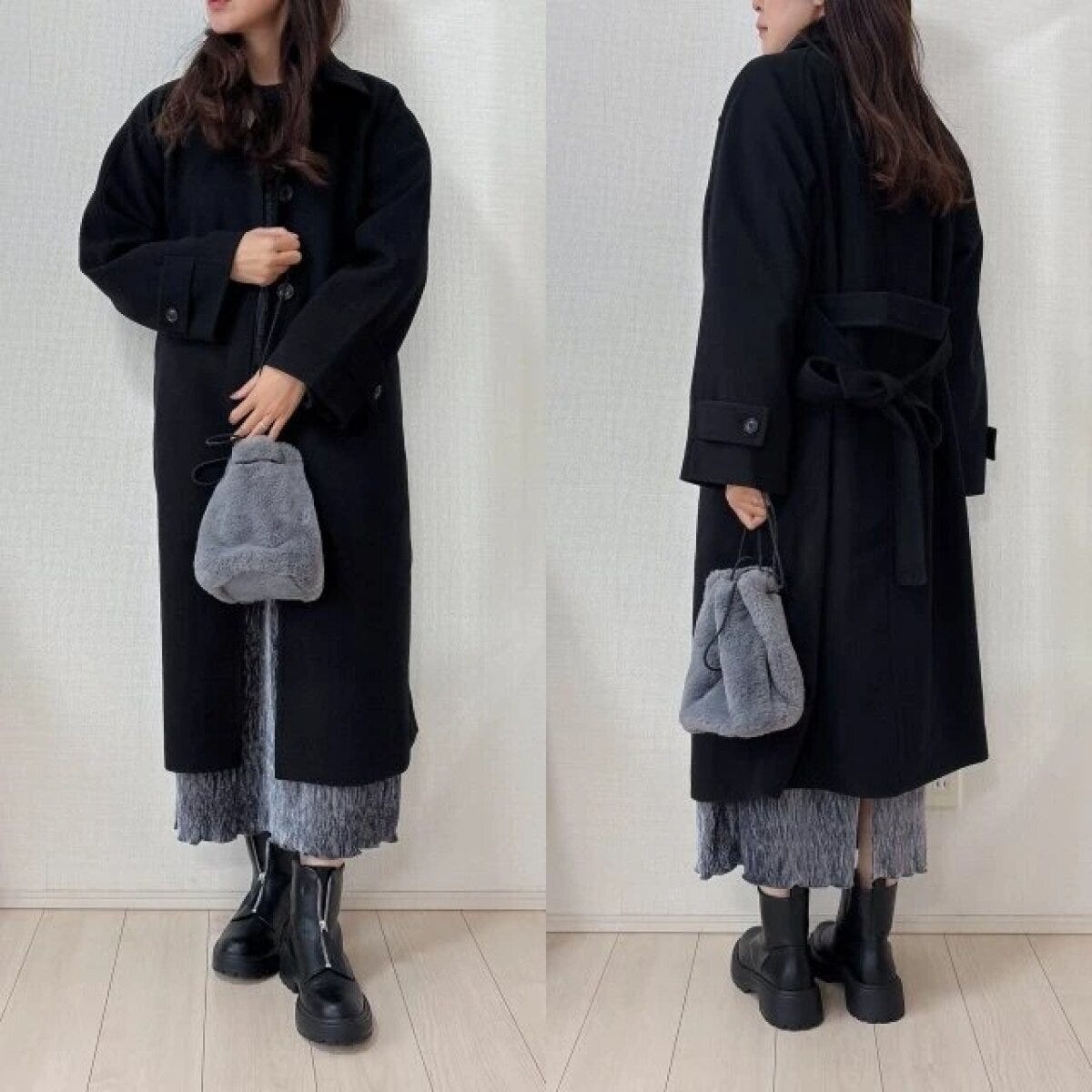 2026gu値下げコージーメルトンバルマカーンコートブラック