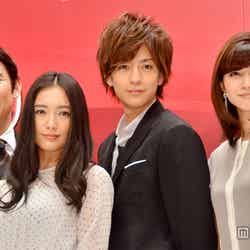 左から：高嶋政伸、仲間由紀恵、三浦翔平、内田有紀