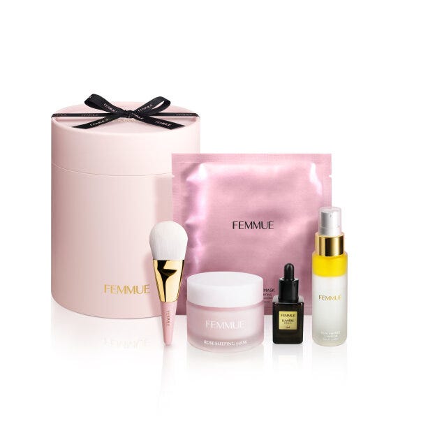 コフレ 2023 ファミュ セット コスメ メイク 化粧品 トレンド おすすめ オススメ 2023 ホリデーコフレ クリスマスコフレ 限定 セット キット クリスマス ホリデー ファミュ FEMMUE マスク シートマスク スリーピングマスク 美容液 ミスト ブラシ スキンケア