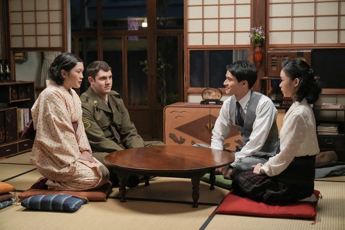 富田望生、ジャック・ケネディ、水上恒司、趣里「ブギウギ」第75話(C)NHK