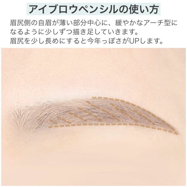 アイブロウペンシルの使い方　解説