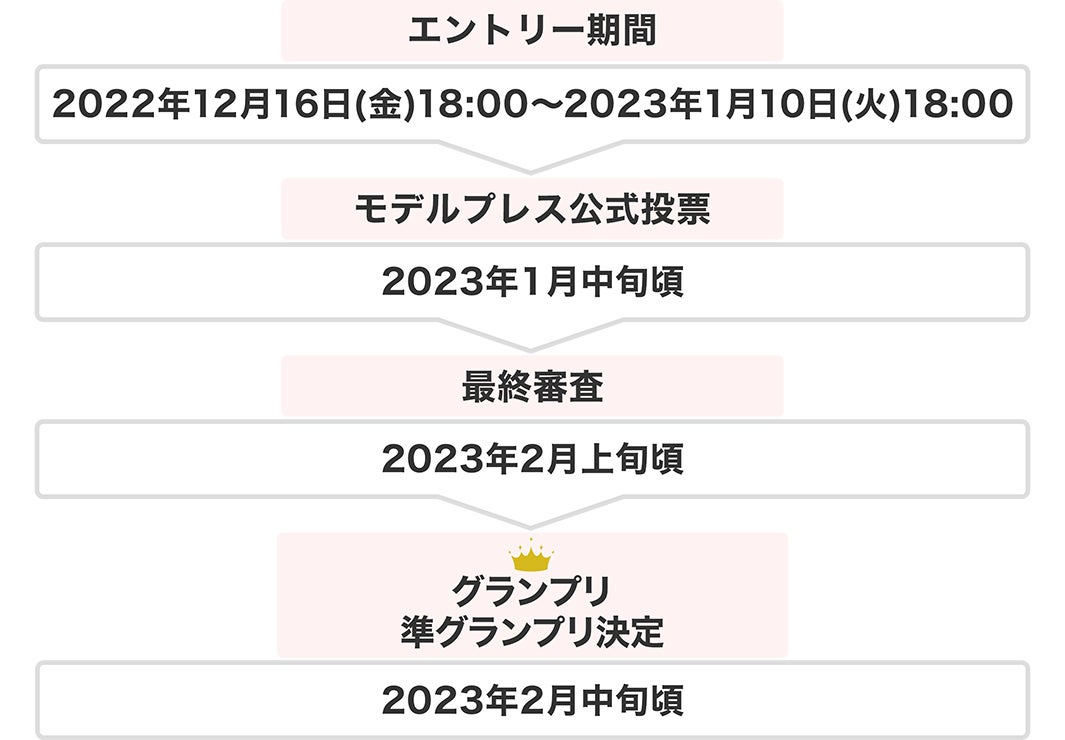 「ミスモデルプレス・ミスターモデルプレス グランプリFINAL SHEINモデルオーディション」スケジュール（C）モデルプレス