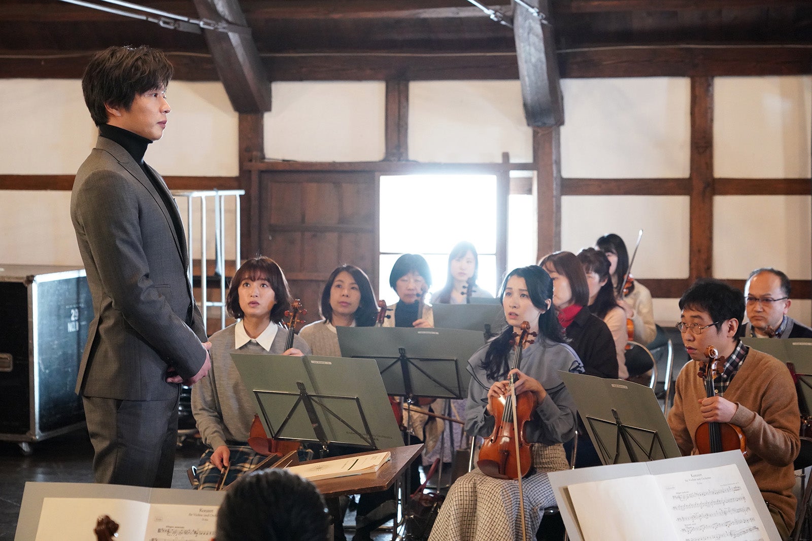 門脇麦、田中圭ら／「リバーサルオーケストラ」第5話より（C）日本テレビ