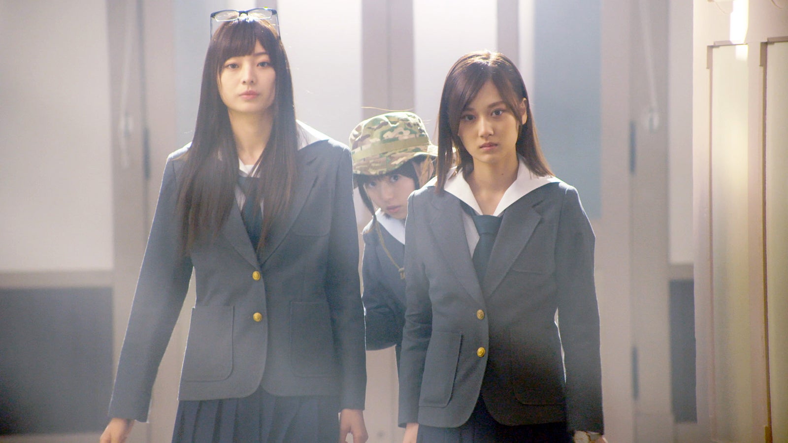 梅澤美波、齋藤飛鳥、山下美月（C）2020 「映像研」実写ドラマ化作戦会議 （C）2016 大童澄瞳／小学館