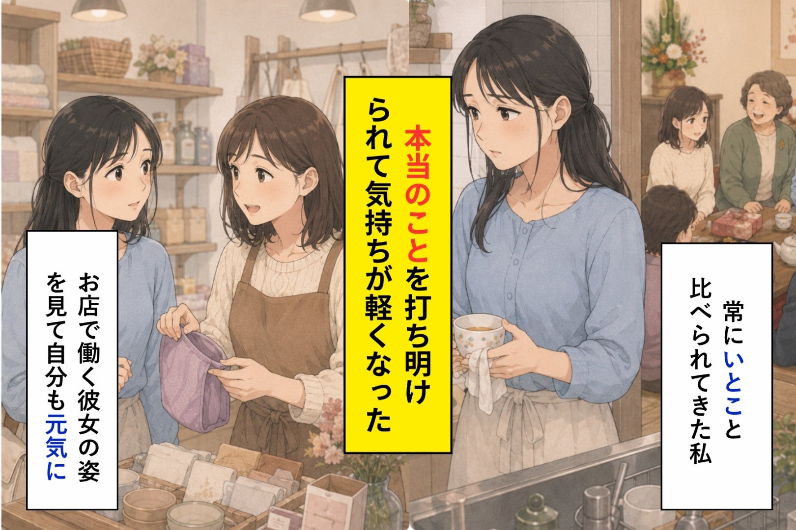 「同じ歳なのに」褒められる私が従妹へ明かした事実