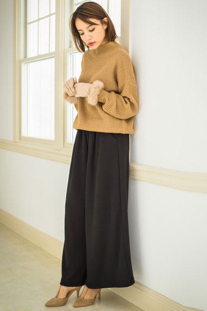 裏ファーワイドパンツ「Re:EDIT by GALSTAR」1,998円(税込)/画像提供:Re:EDIT by GALSTAR