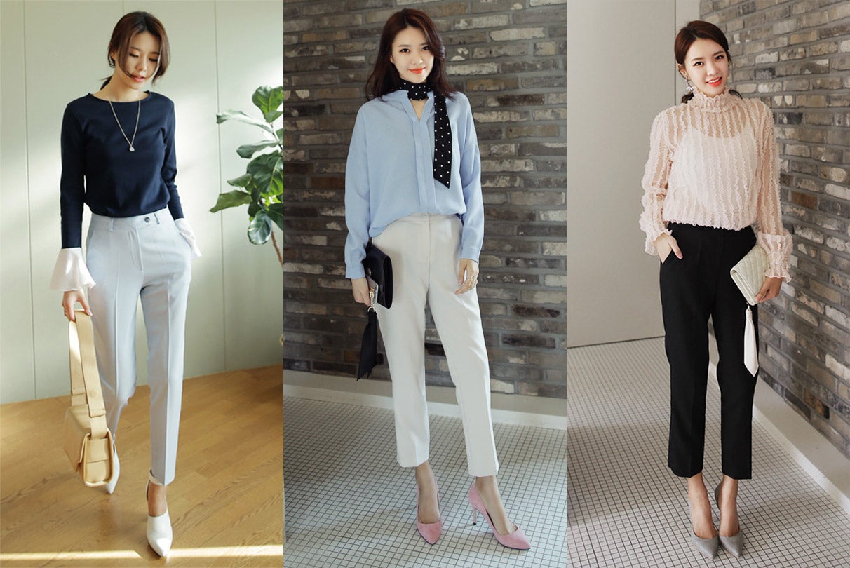 美脚見えが叶う「スリムスラックス」がこの春使える！／画像提供：DHOLIC