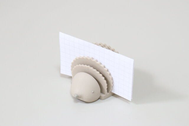 ハリネズミカードスタンド　使用例