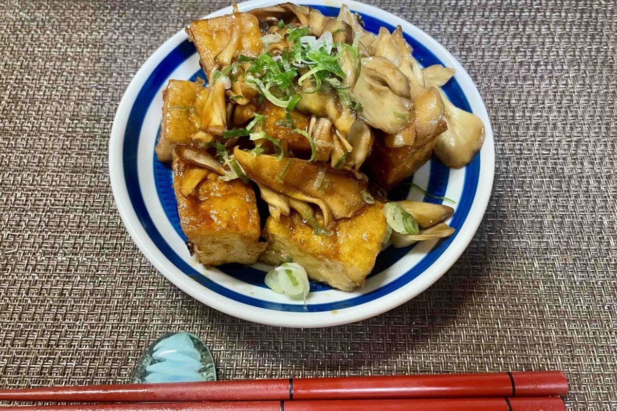 厚揚げのオイスター甘酢炒め