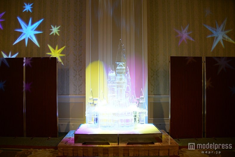 シンデレラ城の氷の彫刻