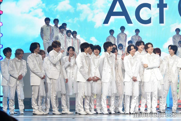 お年玉を率先してあげた少年忍者/「Act ONE」公開記者会見の様子(C)モデルプレス