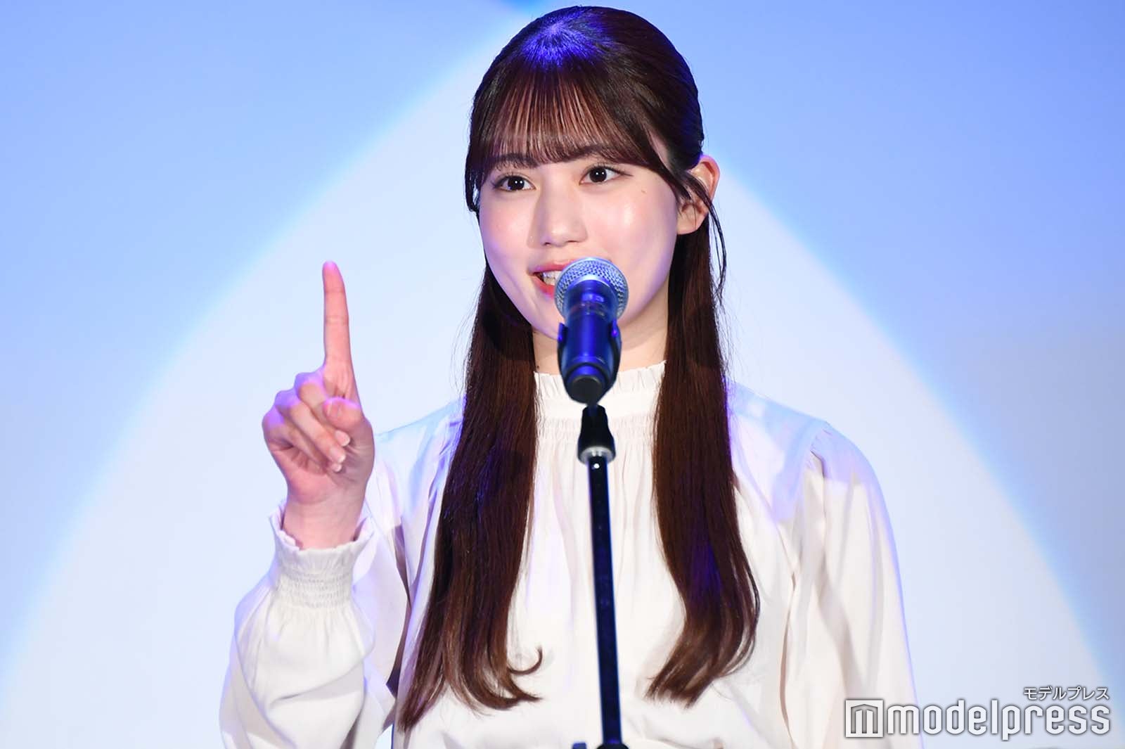 森田心愛さん／スピーチの様子（C）モデルプレス