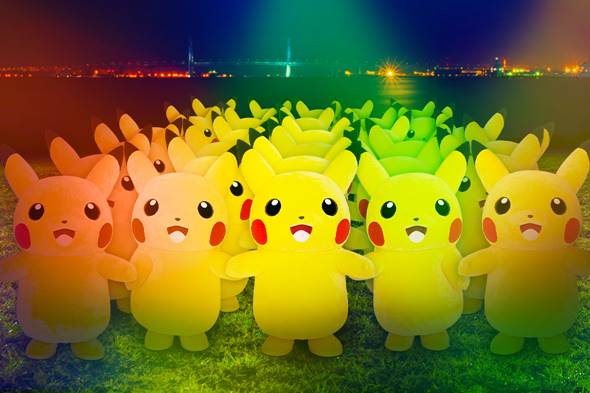 ピカチュウたちが大量発生＜臨港パーク＞（C）2019 Pokemon. （C）1995-2019 Nintendo/Creatures Inc. /GAME FREAK inc. ポケットモンスター・ポケモン・Pokemonは任天堂・クリーチャーズ・ゲームフリークの登録商標です。