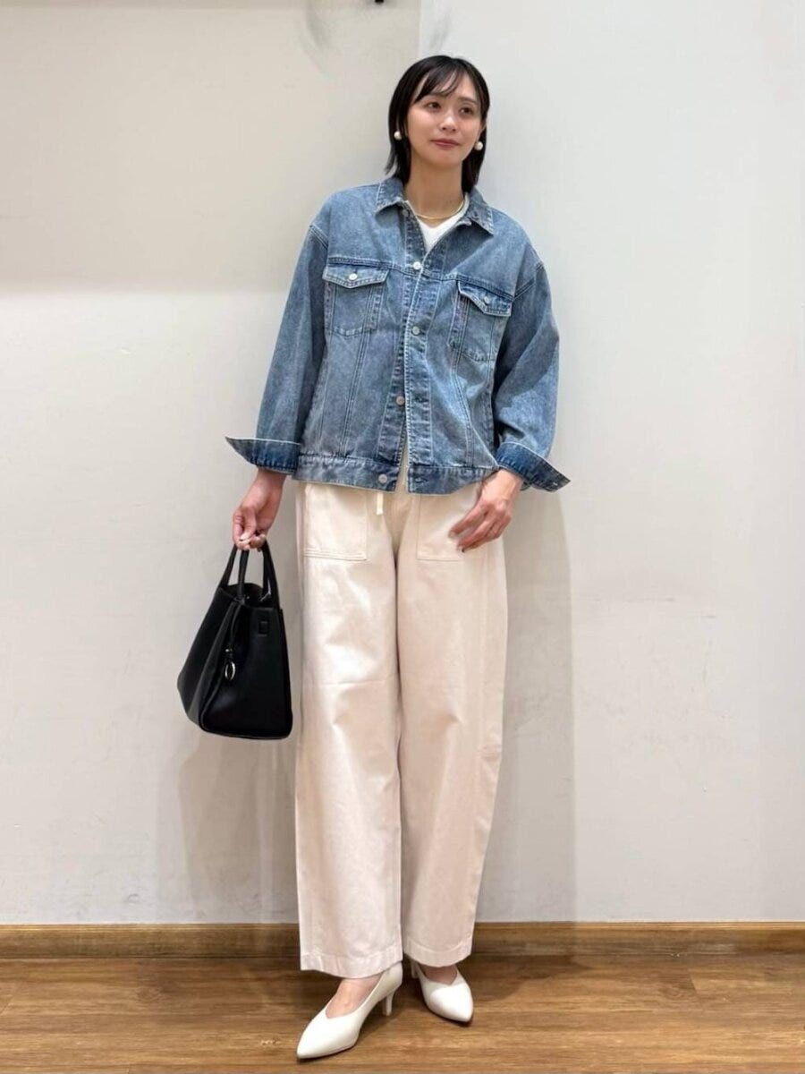 2026春大人女性おすすめデニム羽織りきれいめカジュアルコーデ