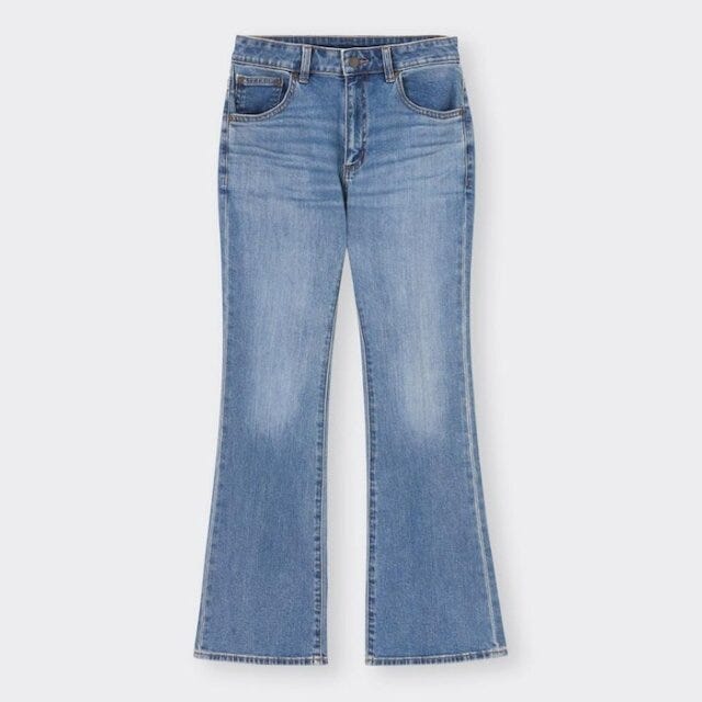 GU　デニム　ジーンズ　フレア