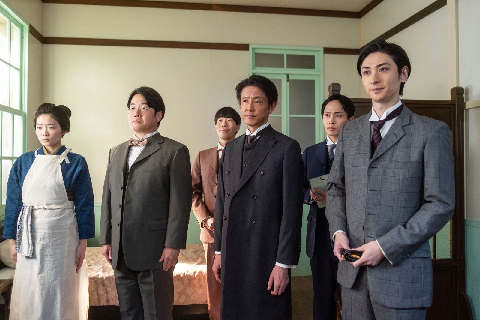 東野絢香、森田甘路、坂口涼太郎、筒井道隆、平埜生成、古川雄大「風、薫る」第35話（C）NHK
