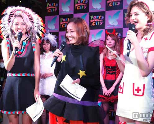 小森純&なつぅみ&瑛茉ジャスミン、ハロウィーンナイトに降臨 個性派揃いのコスに熱視線