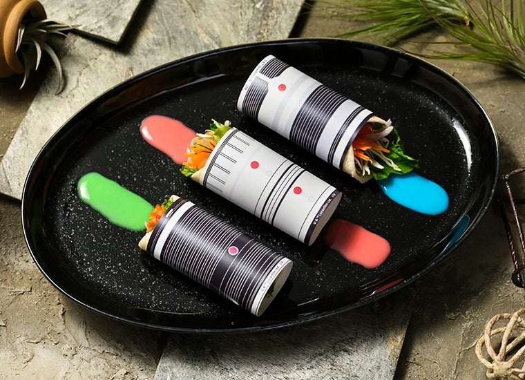 3本のライトセーバーサンド税込1,890円（C）＆ TM Lucasfilm Ltd．