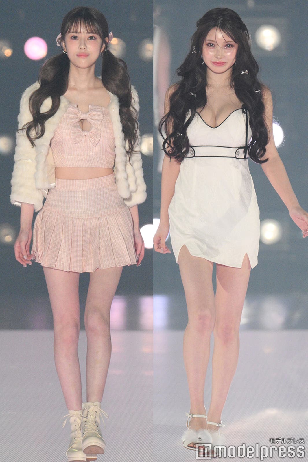 (左から)るい、ももか(C)モデルプレス