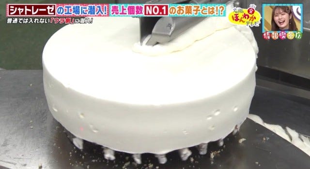 生クリームのコーティング