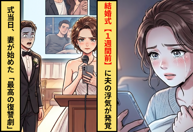 結婚式【1週間前】に夫の浮気が発覚！？だが当日”最高の復讐劇”を妻が始めた話