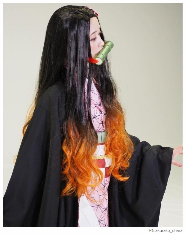 大原櫻子「鬼滅の刃」禰豆子コスプレ披露「クオリティ高すぎ」「美しい」と絶賛の声