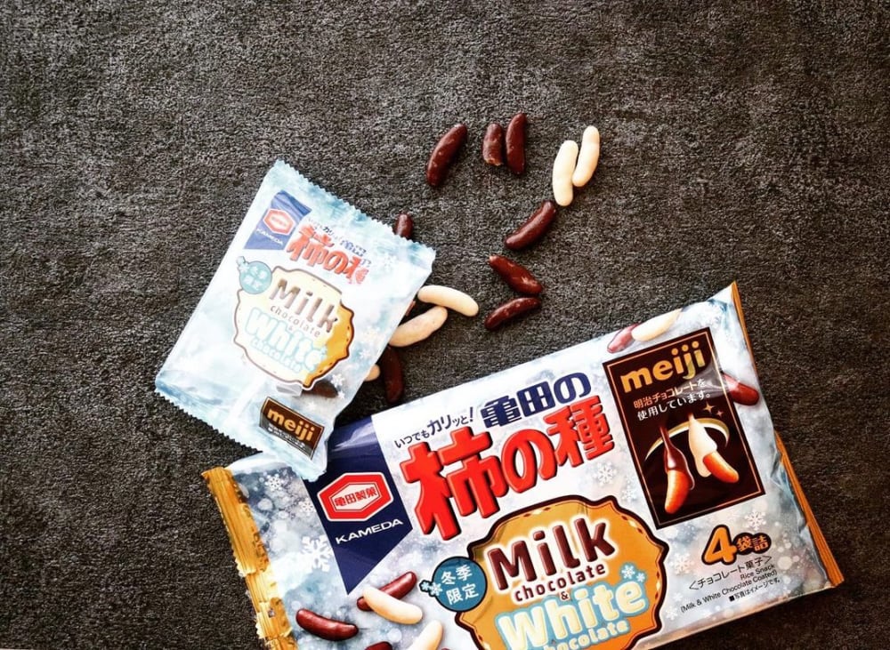 柿の種ミルクチョコホワイトチョコ