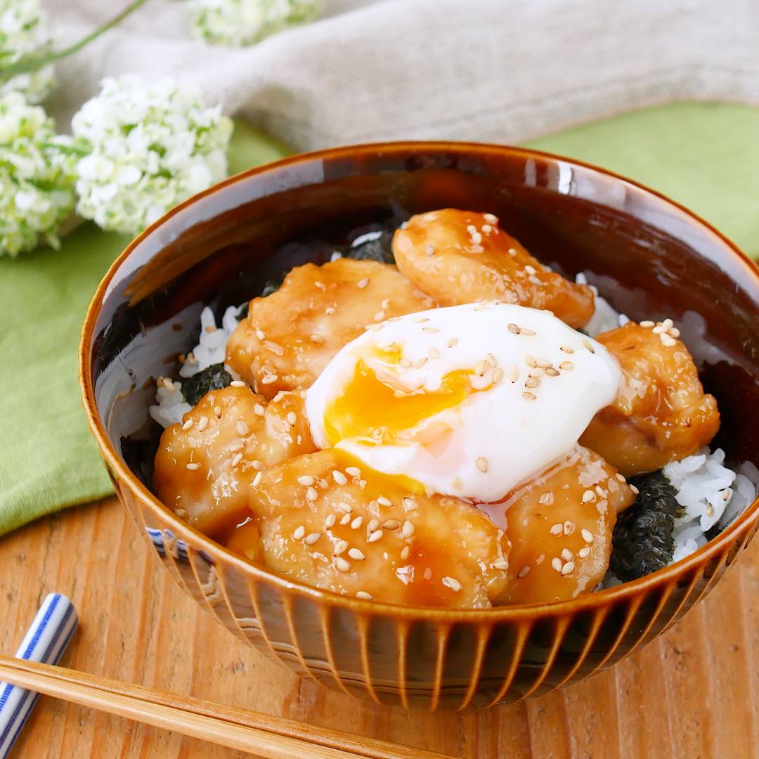 15分でパパッと!鶏むね肉のてりやき丼