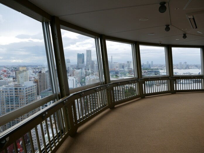 30階展望フロアの様子（2022年9月1日撮影）