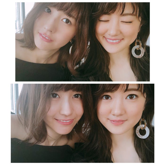 (左から)土生瑞穂、樋口日奈/樋口日奈オフィシャルブログより