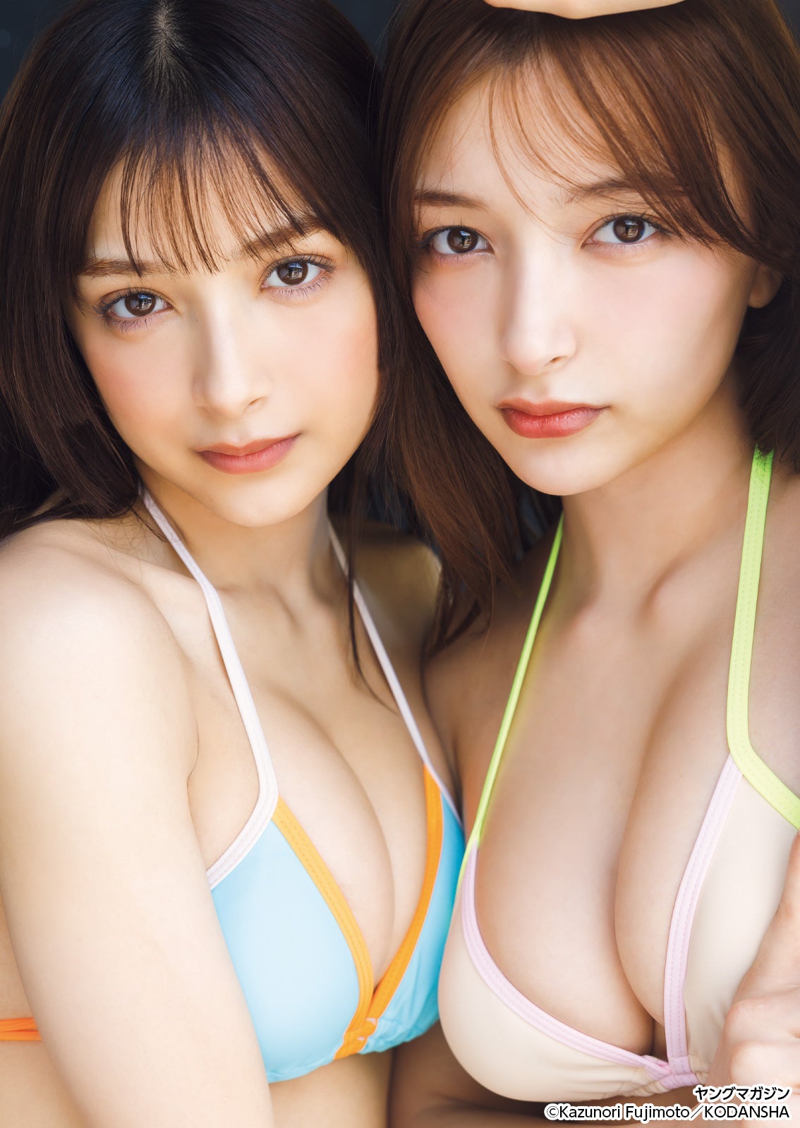 エリマリ姉妹”Erika＆百瀬まりな、美バスト開放「ヤンマガ」6年
