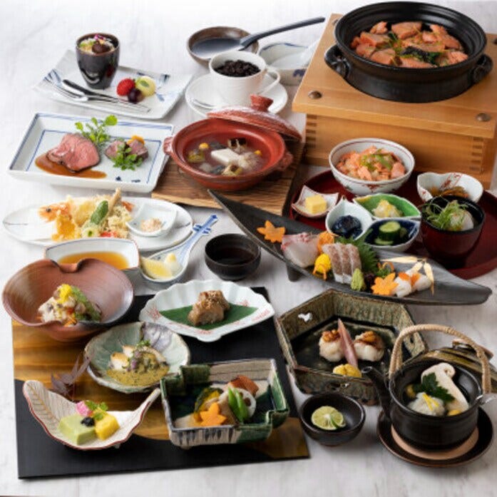 食材をグレードアップした創作会席