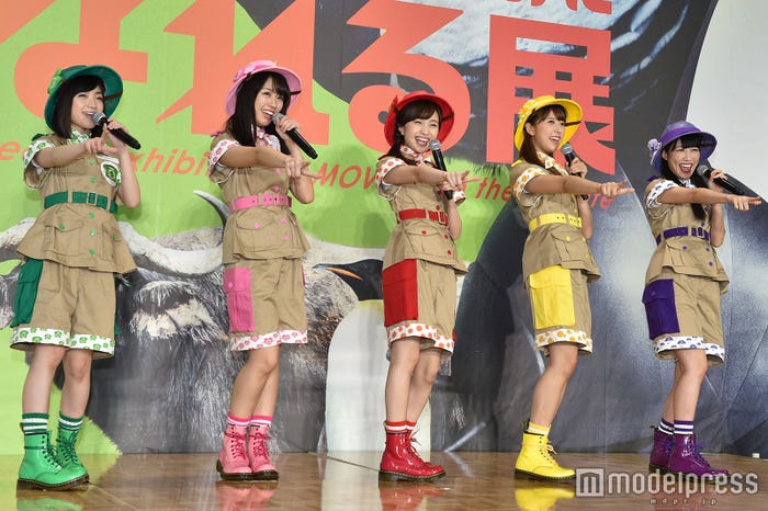 有安杏果、佐々木彩夏、百田夏菜子、玉井詩織、高城れに (C)モデルプレス