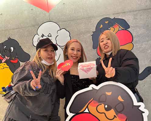ヘラヘラ三銃士ありしゃん、出産前ラストイベントに平成フラミンゴら集結 話題のクッキーブランド原宿店オープン