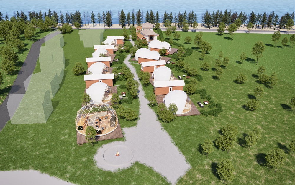 琵琶湖グランピング グランピングヴィレッジ滋賀今津浜／画像提供：ブッキングリゾート