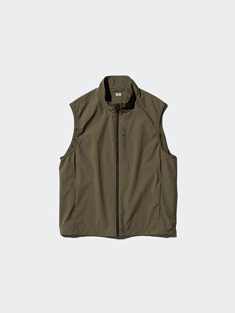 ユニクロ　ウィンドプルーフベスト　OLIVE