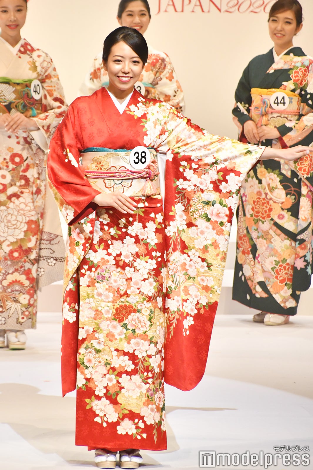 着物審査の様子／「2020ミス・インターナショナル日本代表選出大会」（C）モデルプレス