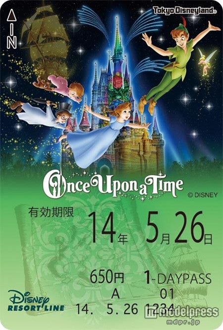 キャッスルプロジェクション「ワンス・アポン・ア・タイム」をイメージしたフリーきっぷ（C）Disney