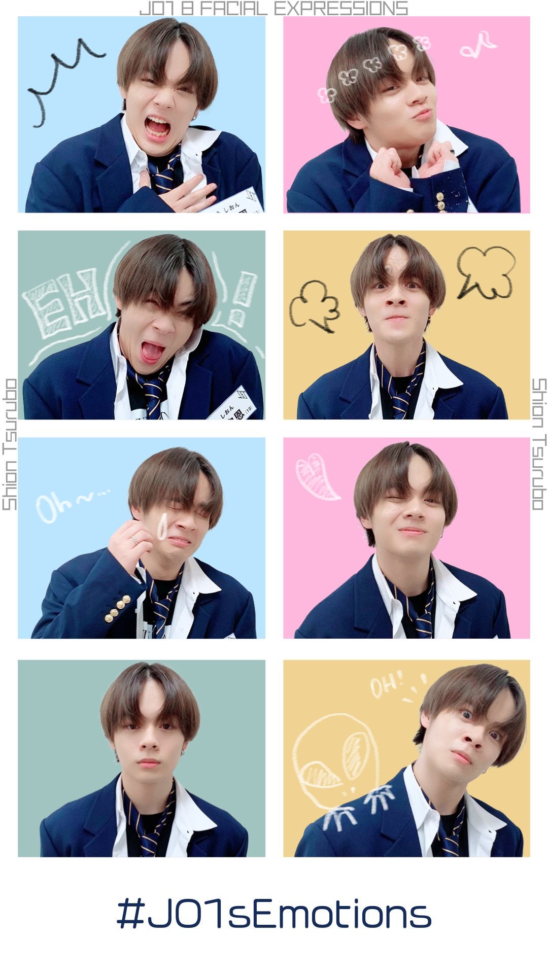 JO1鶴房汐恩、突然の“8面相”にファン歓喜「可愛いで溢れてる」「即待受」