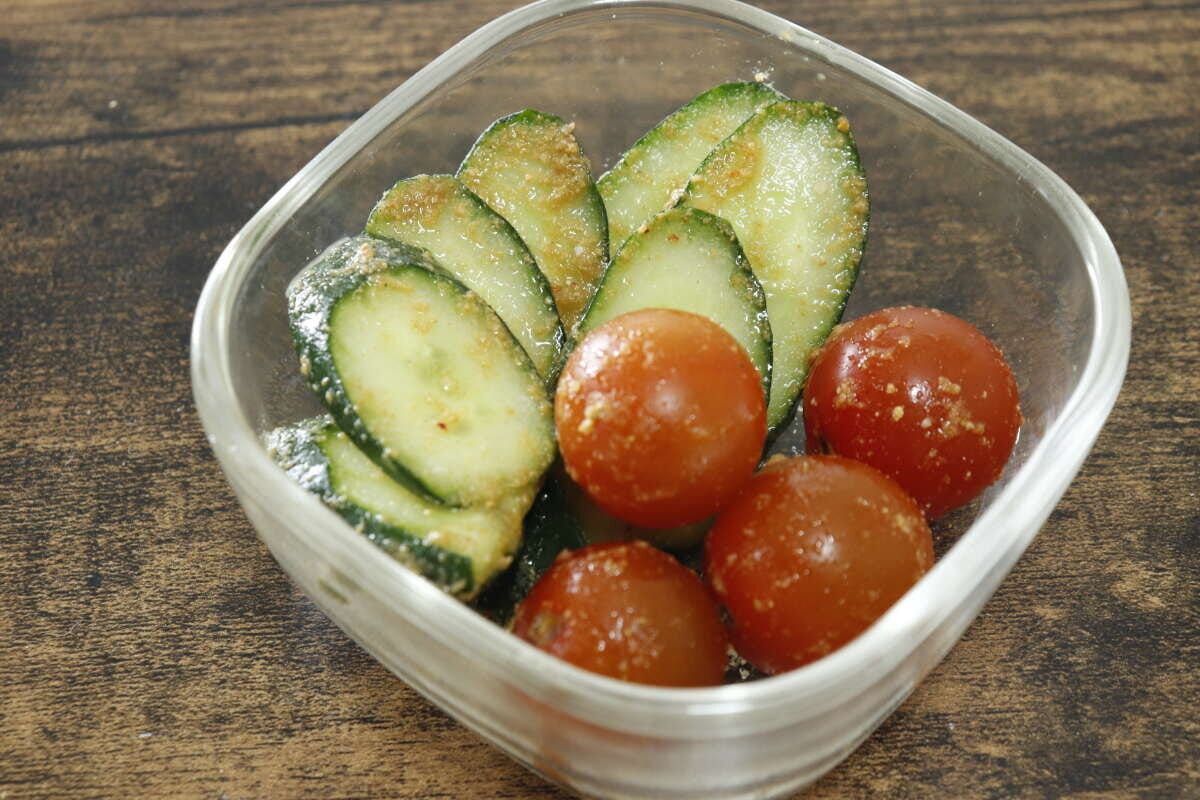 ダイソーのつけないぬか漬！？の使用例