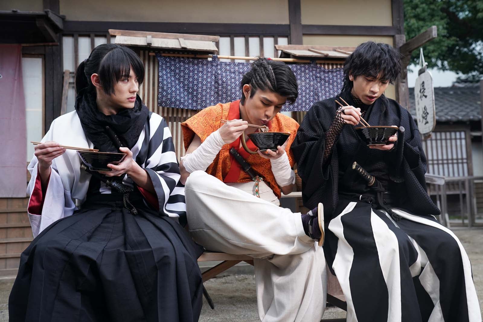 （左から）前田拳太郎、柊太郎、庄司浩平「君とゆきて咲く～新選組青春録～」第6話より（C）テレビ朝日