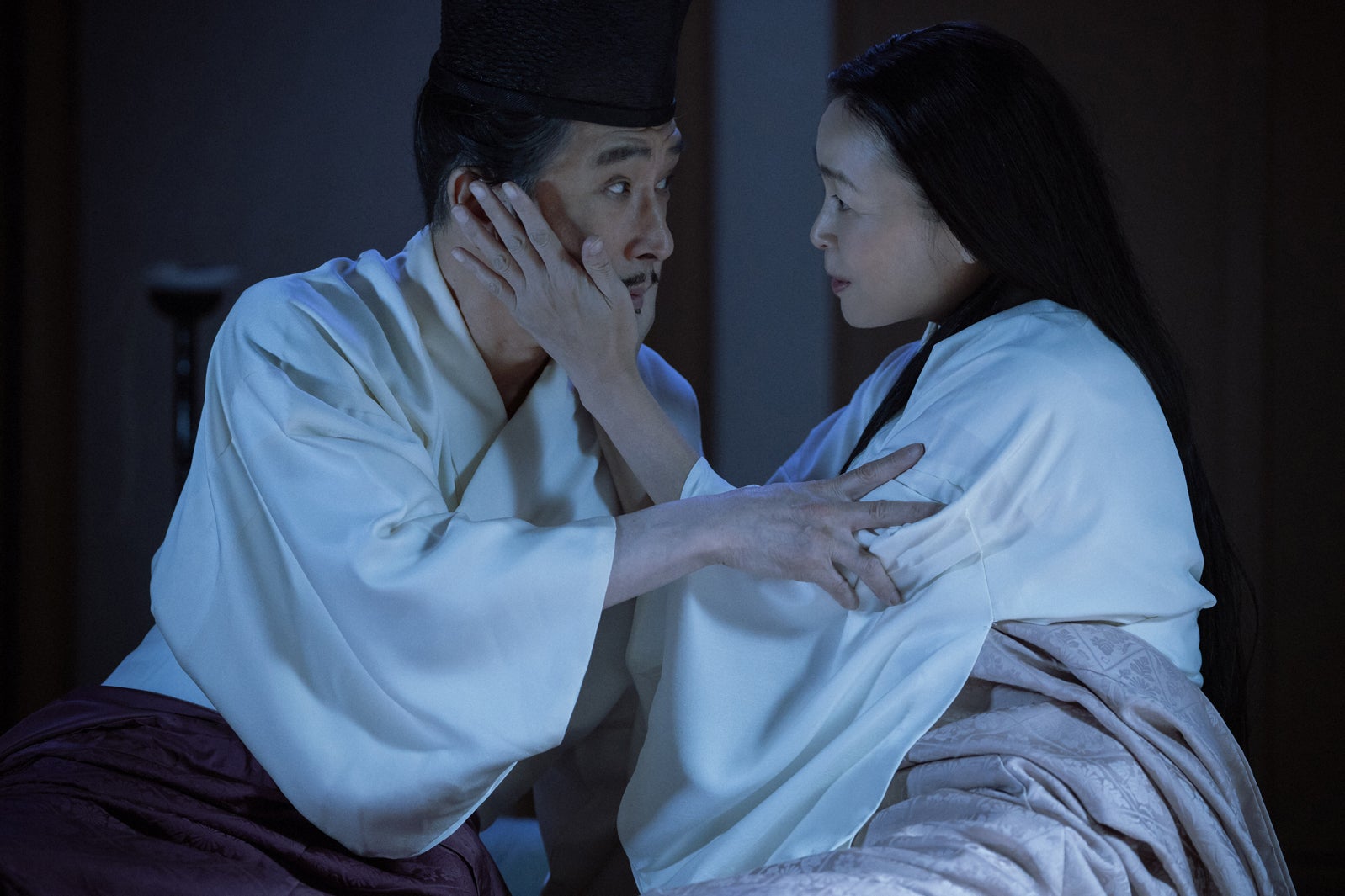 段田安則、財前直見「光る君へ」第7話より（C）NHK