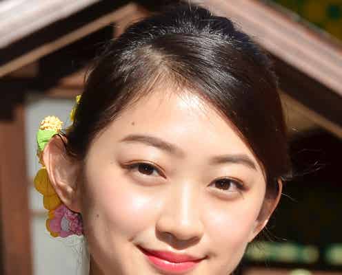 “奇跡の美肌”田辺かほ、晴れ着姿で透き通る「神肌」際立つ!