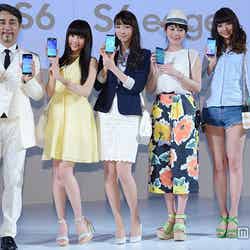 イベントの様子（左から）クリスペプラー、志田友美、飯豊まりえ、筧美和子、尾崎美紀