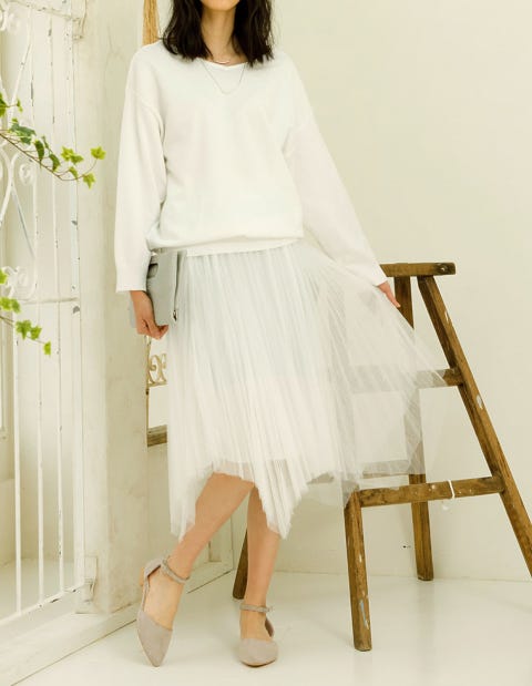 プリーツチュールスカート「Re:EDIT by GALSTAR」2,798円(税込)/画像提供:Re:EDIT by GALSTAR