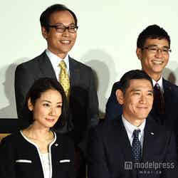 「HERO」制作発表会（前列左より）吉田羊、杉本哲太（後列左より）正名僕蔵、八嶋智人