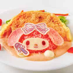 マイメロディにメロメロ◇オムレツプレート1,620円(提供画像)