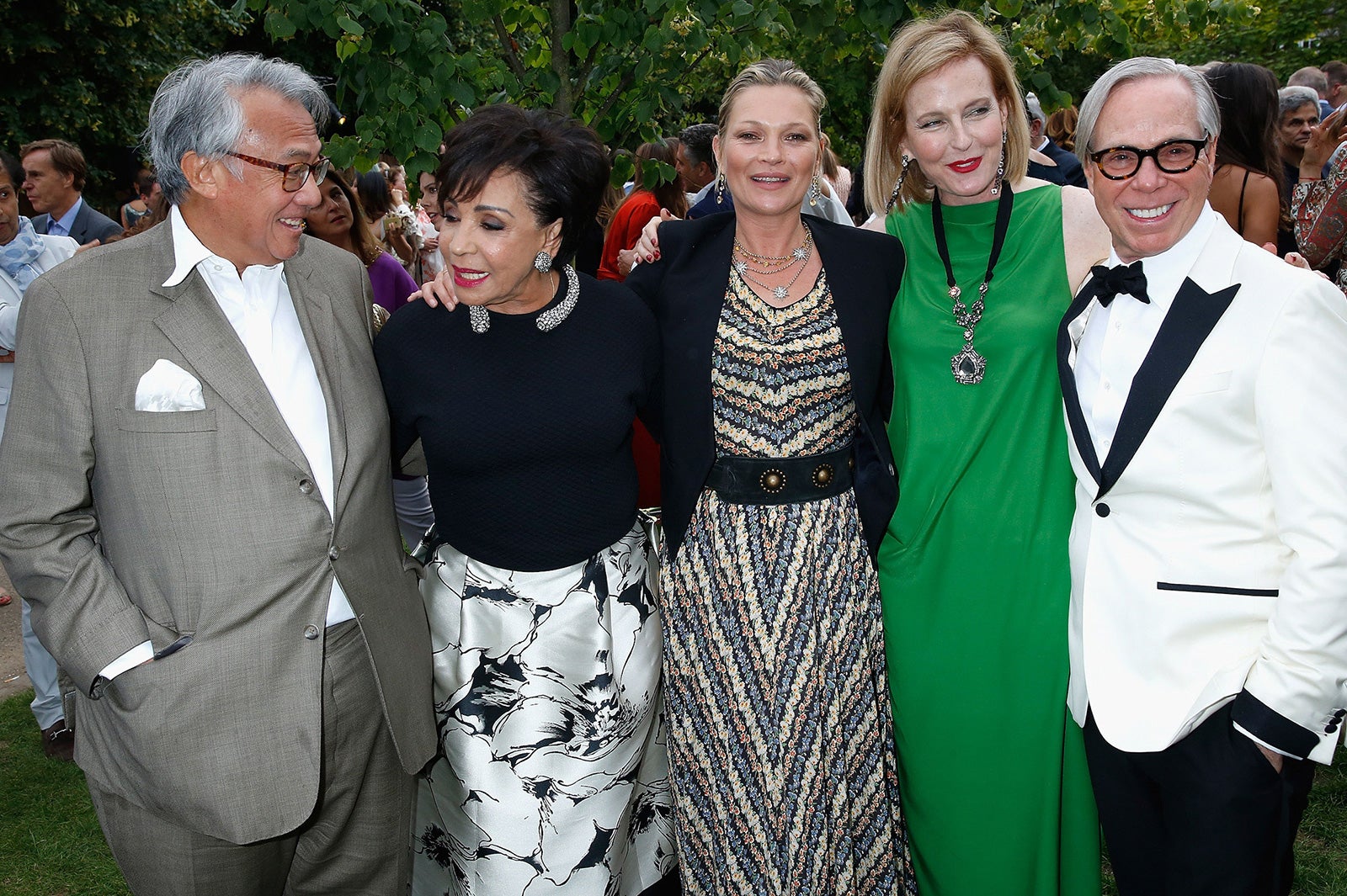 Sir-David-Tang、Dame-Shirley-Bassey、Kate-Moss、Julia-Peyton-Jones、Tommy-Hilfigeｒ（画像提供：トミー ヒルフィガー ジャパン）