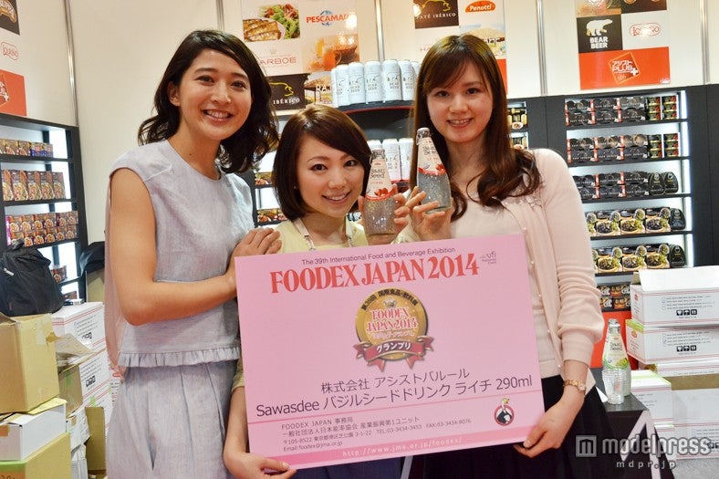 【「FOODEX美食女子」グランプリ受賞商品】・株式会社アシストバルール「Sawasdee バジルシードドリンク ライチ」