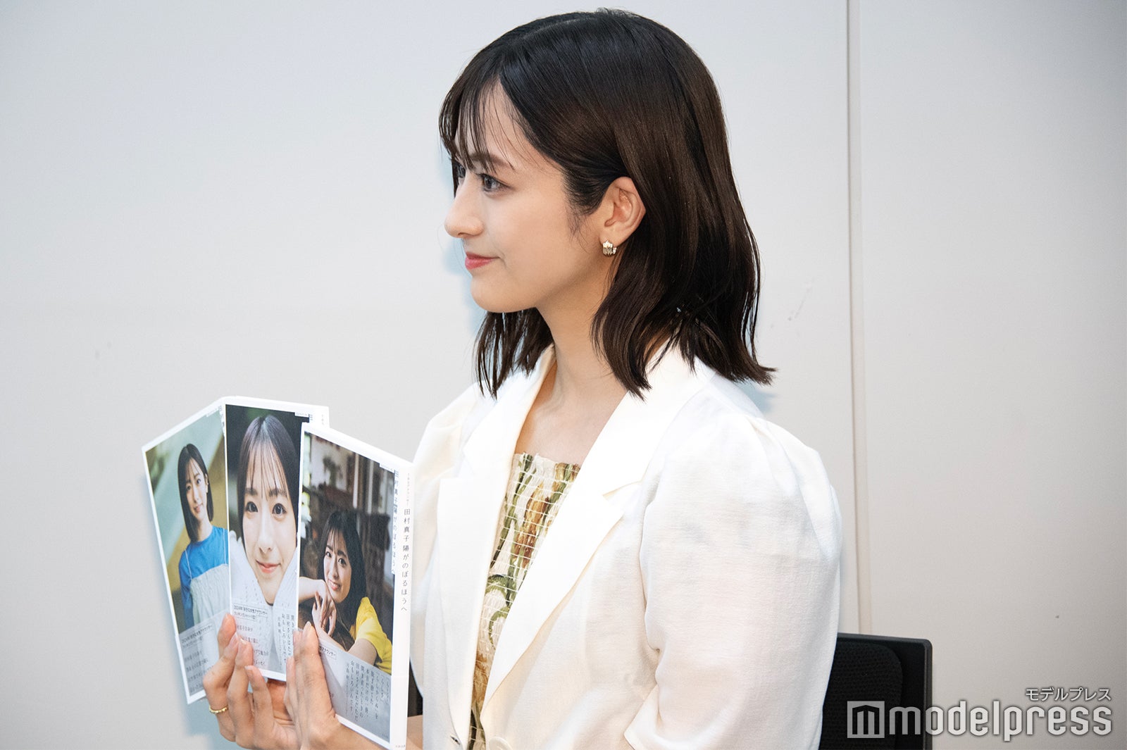 横顔がお気に入りと明かした田村真子（C）モデルプレス